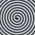 Hypnotic spiral, hypno disc creating an optical illusion Royalty Free Stock Photo