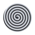 Hypnotic spiral disc, a hypno disc creating an optical illusion Royalty Free Stock Photo