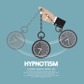 Hypnotism By Using A Clock Royalty Free Stock Photo