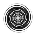 hypnotist circle icon vector