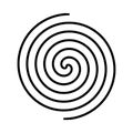 hypnotist circle icon vector