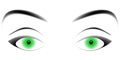 Hypnotizing green eyes