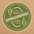 Hypoallergenic badge, icon, sticker layout