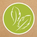 Hypoallergenic feathers isolated icon Royalty Free Stock Photo