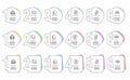 Hypoallergenic tested, Group and Water drop icons set. Messenger mail, Quiz test and Cogwheel signs. Vector Royalty Free Stock Photo