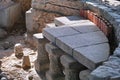 Hypocaust archaeological excavation