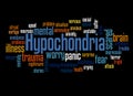 Hypochondria fear of illness word cloud concept 3