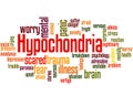 Hypochondria fear of illness word cloud concept 2