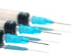 Hypodermic needles Royalty Free Stock Photo