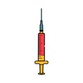 Hypodermic syringe icon.