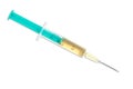 Hypodermic syringe with needle Royalty Free Stock Photo