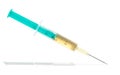 Hypodermic syringe with needle Royalty Free Stock Photo