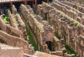 Hypogeum or levels of connected tunnels and corridors under Colosseum arena, Rome, Italy Royalty Free Stock Photo