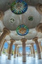 The Hypostyle Hall or Hall of the Hundred Columns, Parc GÃÂ¼ell, Barcelona, Spain Royalty Free Stock Photo