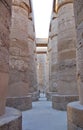 Hypostyle hall in Karnak temple Royalty Free Stock Photo