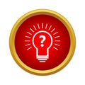 Hypothesis icon, simple style