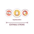 Hypothyroidism concept icon