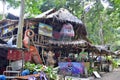 Hippie style wooden bar at Tonsai village between Ao Nang and Railay