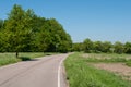 Hyrebakken road between Allerod and Farum in Denmark Royalty Free Stock Photo