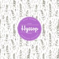 Hyssop flower pattern.