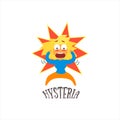 Hysteria Vector Illustration Royalty Free Stock Photo