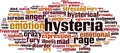 Hysteria word cloud