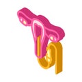 hysteroscopy surgery isometric icon vector illustration Royalty Free Stock Photo