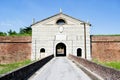 Hystorical city of Sabbioneta - Italy - Main wall gate known as Imperial gate Royalty Free Stock Photo