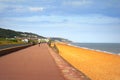 Hythe Beach promenade scenic view Kent UK