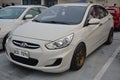 Hyundai accent at rewind the culture car meet in Paranaque, Philippines