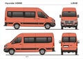 Hyundai H350 L3H2 2017 Passenger Van Royalty Free Stock Photo