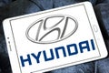 Hyundai motor logo Royalty Free Stock Photo