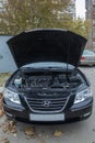 Hyundai Sonata, 2.4 L, 2009 il .Black Car controller on steerling wheel ,Music,Control System Function and voice telephone in car