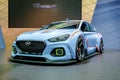 Hyundai sport racing car concept on display at The 34th Thailand International Motor Expo 2017