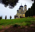 HÃÂ¢ncu Monastery is a nunnery in Nisporeni district, Republic of Moldova. Holy and orthodox place in the heart of the woods. Place Royalty Free Stock Photo