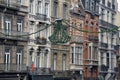 House facade in Brussels, Belgium Royalty Free Stock Photo