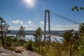 High Coast Bridge on a sunny summer day.