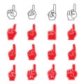 Giant Foam Finger Illustrations and Icons