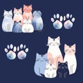 cats illustrations Royalty Free Stock Photo