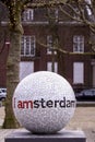 I Amsterdam city urban furniture welcome sign