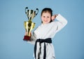 I am the best. knockout. energy and activity for kids. practicing Kung Fu. happy childhood. sport success in single