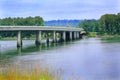I-205 Bridge to Government Island Royalty Free Stock Photo