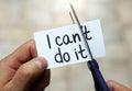 I can do it Royalty Free Stock Photo