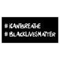 I can not breathe. Black lives matter. Quotes about human rights. Lettering in modern scandinavian style. Isolated on white