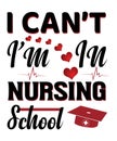 i cant i\'m in nursing school Royalty Free Stock Photo