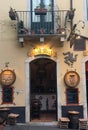 Wine bar in Taormina, Sicily