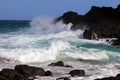 Wild waves of Halona Beach Cove