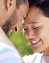 I couldnt be happier. a young couple spending time together in the garden at home. Royalty Free Stock Photo