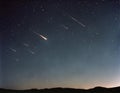 Celestial Fireworks: Meteor Streak