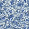 Tropical plant seamless pattern illustration,